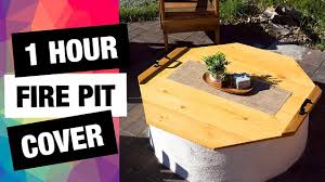 Fire pit snuffer covers are ordered larger than the inside dimension of your fire pit. Diy Fire Pit Cover Only 4 Cuts Quick Easy Cheap Modern One Hour Youtube