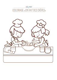Coloriage On Fait Des Crepes Coloriage Activite Chandeleur Maternelle