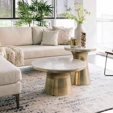 Marble Topped Pedestal Coffee Table White Marble Antique Brass In 2020 Brass Side Tables Living Room Pedestal Coffee Table Table Decor Living Room