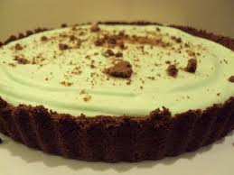 Grasshopper Pie Nigella Lawson Minty No Bake Pie Just The Cocktail With Creme De Menthe And Creme De Cacao Blanc Grasshopper Pie Grasshopper Pie Recipe Food