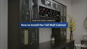 Remove the ledger board when you are finished installing the wall cabinets. Home Bar How To Install The Tall Wall Cabinet Youtube