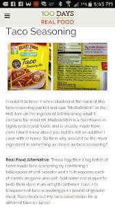 100 days real food fish tacos. Homemade Taco Seasoning Alternative To Store Bought Junk From 100 Days Of Real Food Real Food Recipes 100 Days Of Real Food Whole Food Recipes