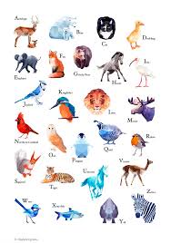 Geometric Animals Geometric Animals Geometric Art Animal Alphabet Poster