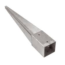 Fixation du poteau bois : Support Poteau A Enfoncer 7 X 7 Cdiscount Bricolage