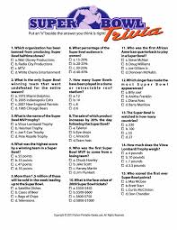 Super Bowl Facts Printable Trivia Game Super Bowl Trivia Backyard Party Food Superbowl Party