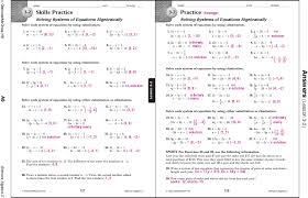 System of linear equations : 3 1 Practice Solving Systems Of Equations Algebra 2 Tessshebaylo