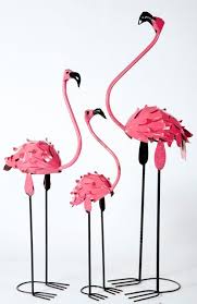 Metal Flamingos Yard Ornaments Small Size Flamingo Yard Art Flamingo Art Flamingo Craft