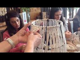 Asuman Gezer Ile Makrome Teknigi Ile Abajur Yapma Etkinligimiz Video 3 Youtube