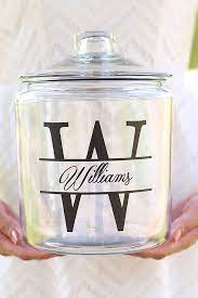 33 Personalized Wedding Gifts That We Admire In 2020 2021 Personalized Cookie Jar Vinyl Gifts Cookie Jar Decoration