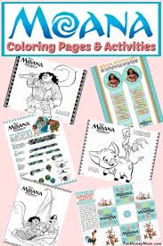 When a blight strikes her island, moana sets sail in search of maui, a. Moana Coloring Pages Free Printables Fun Money Mom
