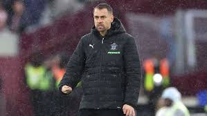 Eckert reacts after Saints win at West Ham