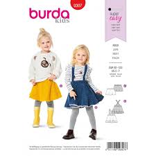 La jupe patineuse est faite pour vous ! Patron Jupe Enfant Burda N 9307