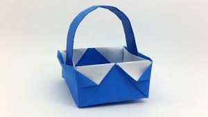 How To Make A Paper Basket For Easter Diy Origami Basket Diy Origami Paper Basket Easter Diy