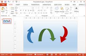 I want to draw attention to a button on that screen shot. How To Make Curved Arrows In Powerpoint