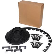 If you want to install landscape edging on your property, you'll probably use either plastic, brick, or metal edging. Easyflex 100 Ft No Dig Landscape Edging Black Walmart Com Walmart Com