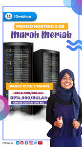 Promo Hosting Murah 2gb Hanya Rp14 900 Gratis Domain Ssl 3 Tahun Bulan