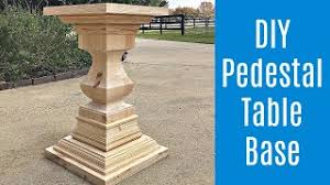 These will be the legs to your table. Diy Pedestal Table Base For Round Dining Tables Or Small Square Table Tops Youtube