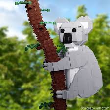 Lego Koala Lego Animals Lego Sculptures Lego Design