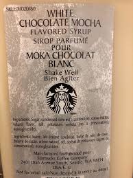 Starbucks White Chocolate Mocha Syrup Sauce Fresh New Exp Nov 3 2018 63oz Starbucks White Chocolate Mocha White Chocolate White Chocolate Mocha