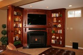 Enjoy the heat and warmth that the amazing fireplace provides when you light it. Custom Made Solid Wood Built In Tv Wall Unit Fireplace And Bookcase Display By Shadowhill Custom Wood Custommade Com
