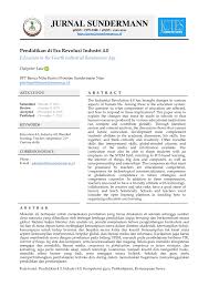 Dampak revolusi industri 4.0 terhadap pendidikan di indonesia. Pdf Pendidikan Di Era Revolusi Industri 4 0