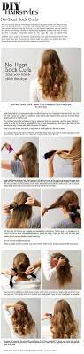 Diy Hairstyles No Heat Sock Curls Sockcurls Diy Hairstyles No Heat Sock Curls Curls Diy Hairstyles Noheat Sock Hair Styles Sock Curls Diy Hairstyles