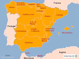 Majestad le escribo esta carta para que como cargo supremo del pas haga que el pueblo espaol no sufra, para ello le pedira que haga que se acabe la. Stepmap Espana Comunidades Autonomas Landkarte Fur Spanien