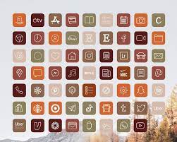 Boho Ios14 App Icons For Iphone Aesthetic 62 App Icons Pack Etsy App Icon Iphone Apps Ios App Icon