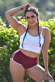 Free Porn Pics of Beautiful sporty girl Lilly Hall exposes hot body outdoor  - MyPornstarBook.net