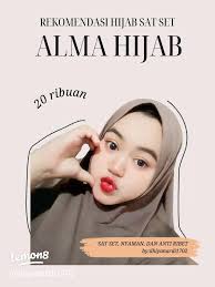 ALMA Set 3 in 1 Knit Premium: Inner, Outer dan Celana Full Karet