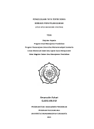 Untuk contoh struktur/susunan organisasi bpd, tata cara pengisian/pemilihan bpd, tata tertib sekolah, berita acara, administrasi calon bpd, buku desa, dan format administrasi. Tata Tertib Siswa Smk