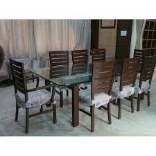 8 Seater Rectangle Teakwood Dining Table Set Dimensions 8 X 4 Inch Rs 64500 Set Id 19196990133