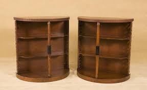 Console table, half moon, 1 drawer. Vintage 4 Teir Half Circle Modern Side Table Pair