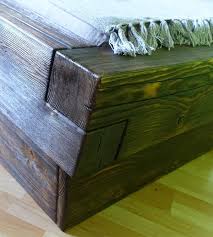 Tagesbett ausziehbar holz dunkelbraun lattenrost 90 x 200 cm cahors tagesbett bett ideen bettgrossen. Balkenbett 140x200 Cm Lattenrost 4 Schubladen Optional