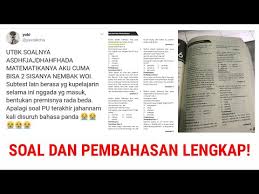 Update Soal Bahasa Panda Di Utbk 2020 Beserta Pembahasan Lengkap Youtube