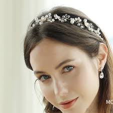 ¿te casas?¿te han invitado a una boda y tienes que elegir qué llevar? Unica Flor Hermosa Rama De Perlas Hechas A Mano Con Cuentas Diadema Boda Accesorios Para El Cabello Accesorios Para El Cabello Joyeria Bygoods Com