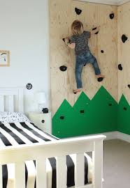 They will have more fun if they can easily climb the wall. Growing Spaces Inspired Ideas For Family Interiors Outdoor Themed Bedroom Bedroom Themes Kid Room Decor