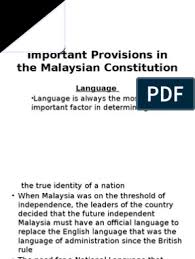 Britain does not have a formally written constitution. 7 Important Provisions In The Malaysian Constitution Pptx Citizenship Malaysia