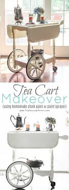 Sometimes the best ideas, when it comes to tea party or even celebratory showers, will come from weddings. Tea Cart Makeover The Navage Patch