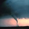 A tornado forms from a large thunderstorm. 1