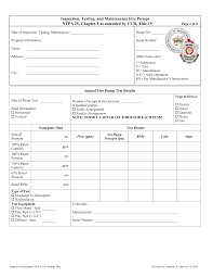 Yes no n/a comments 1. Nfpa Form Fire Pumps