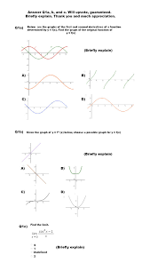 Which graph on the right is the derivative graph of the function below on the left? Below Are The Graphs Of The First And Second Chegg Com