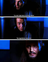 The Negotiations Were Short Star Wars Awesome Star Wars Fandom Obi Wan