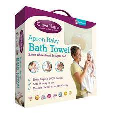 Using two free hands, carefully lift your baby out of the bath and place directly onto your chest. Clevamama Apron Baby Bath Towel Shopee Malaysia