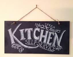 Prayer wall prayer room prayer closet deco cool kitchen chalkboard chalkboard wall bedroom chalkboard decor chalkboard paint walls chalkboard frames. Hand Painted Kitchen Typography Chalkboard Kitchen Wall Art 20 X 10 Ready To Hang With Twine Weddi Kitchen Chalkboard Chalkboard Kitchen Chalkboard Sign