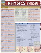 Laboratory Charts And Posters Physics Equations Answers
