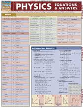 laboratory charts and posters physics equations answers