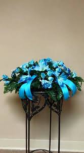 Blue Baby Casket Spray Casket Sprays Funeral Flowers Floral Arrangements