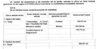 Declaraţii de avere şi interese. Toader Declaratia De Avere De Finalul Mandatului De Ministru Venituri Lunare De 14 000 De Euro Mobile