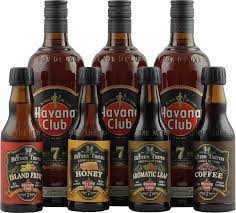 Choose from any number of 15 flavours choose your bottle shape/s personalise with your after you have chosen the ideal rum gift set, the next step is to personalise it. Havana Club Rum 7 Jahre 3 X 0 7 Liter 4 X 0 2 Liter Essence De Cuba Mixology Set Barfish Spirituosen Sirupe L